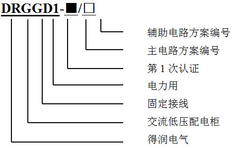 GGD型號及含義